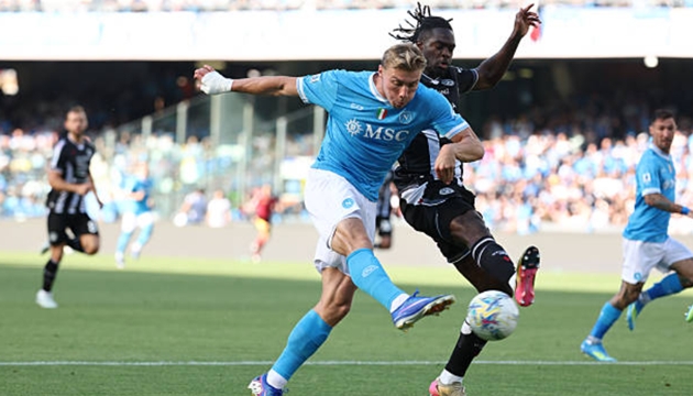 Hojlund ghi bàn thắng duy nhất cho Napoli.