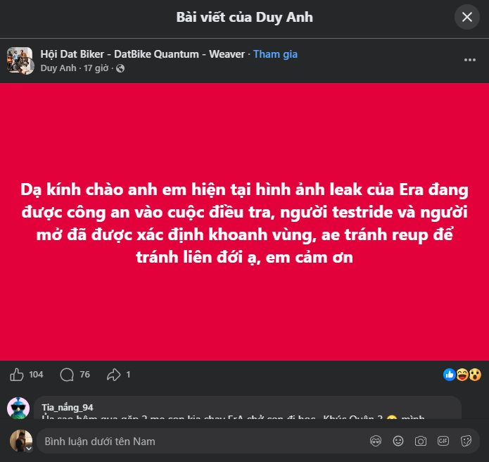 Sự cố quảng cáo của hãng xe điện