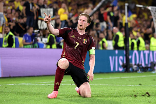 De Bruyne vẫn là linh hồn trong lối chơi của tuyển Bỉ. De Bruyne trong màu áo tuyển Bỉ