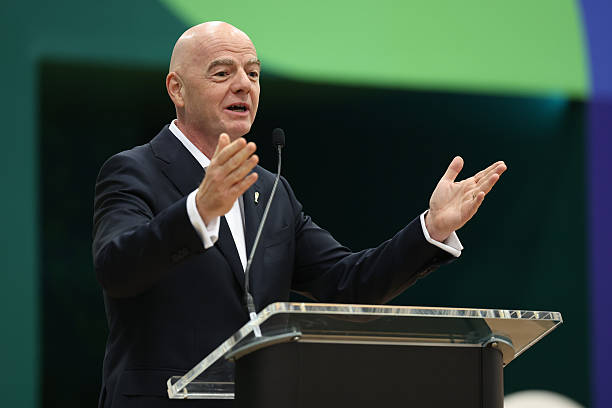 Chủ tịch FIFA Gianni Infantino phát biểu